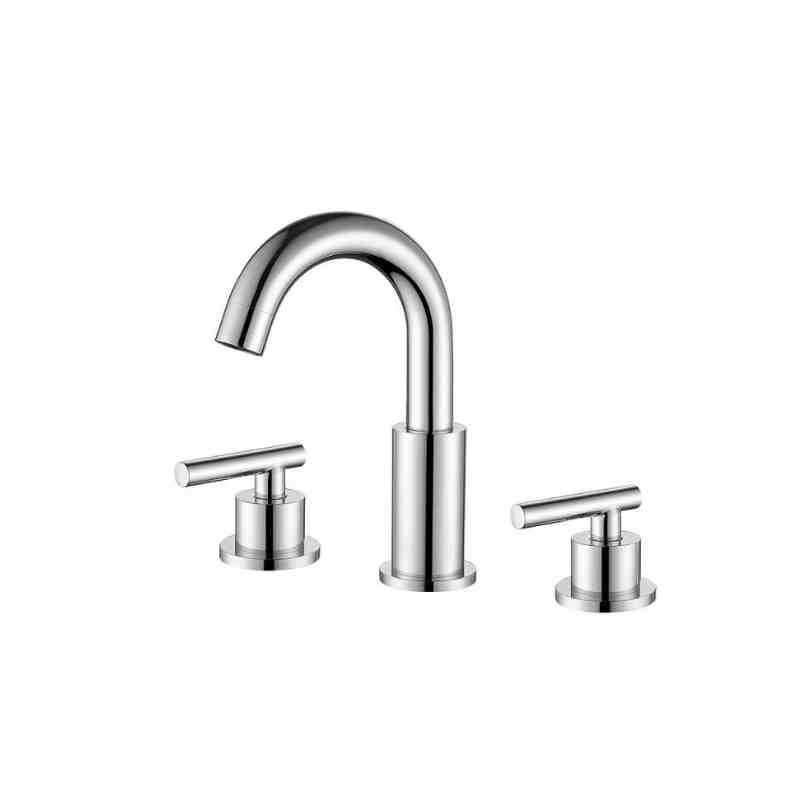 Hotel apartment split basin double handle faucet