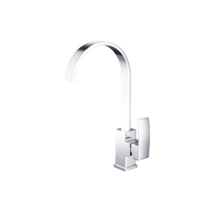 Sanitary Ware Brass Swivel Spout Water Tap Single Handle Lever Kitchen Sink Faucet