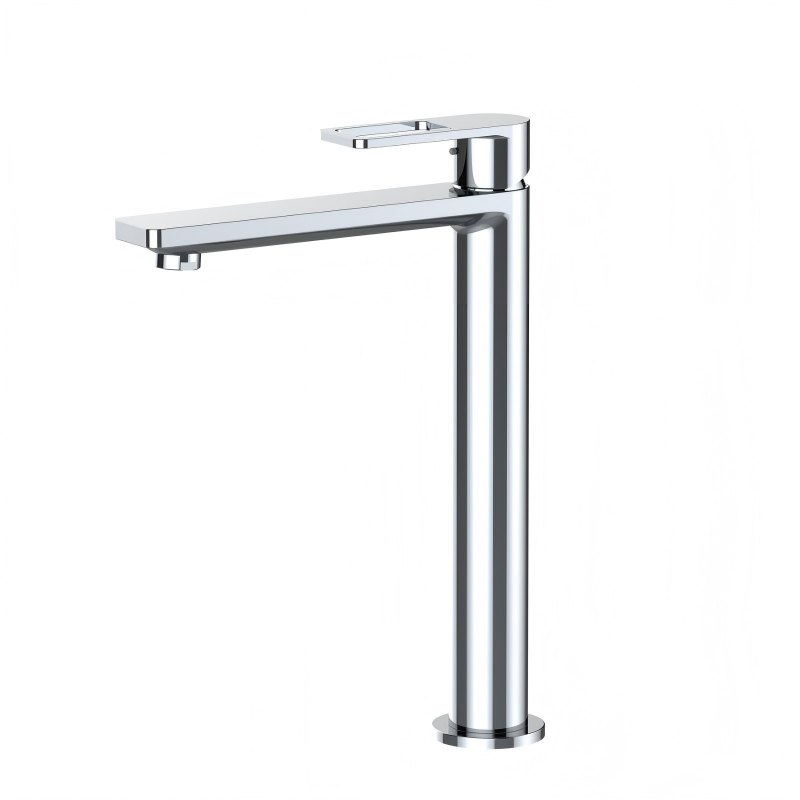 Tall Chrome Modern Vessel Sink Faucet