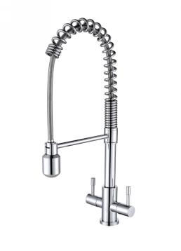 Two-Handle Spring Pull Out Kitchen Tap